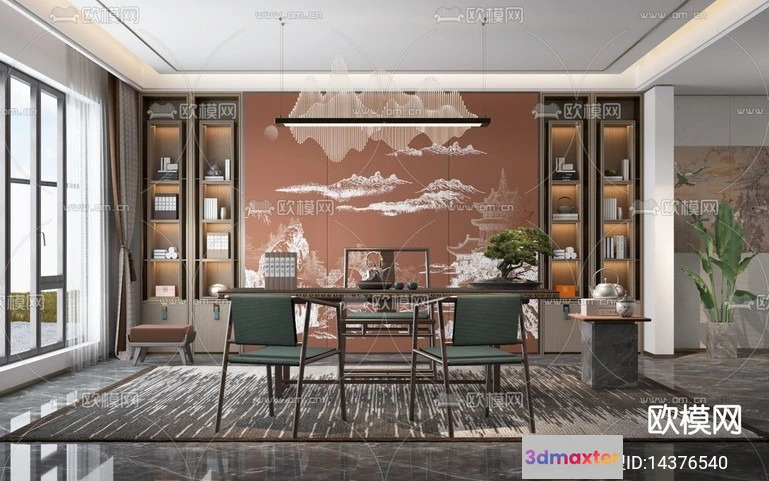1242754 - TEA ROOM - VRAY  CORONA - 3D MODEL - 2501