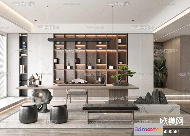 1242760 - TEA ROOM - VRAY  CORONA - 3D MODEL - 2504