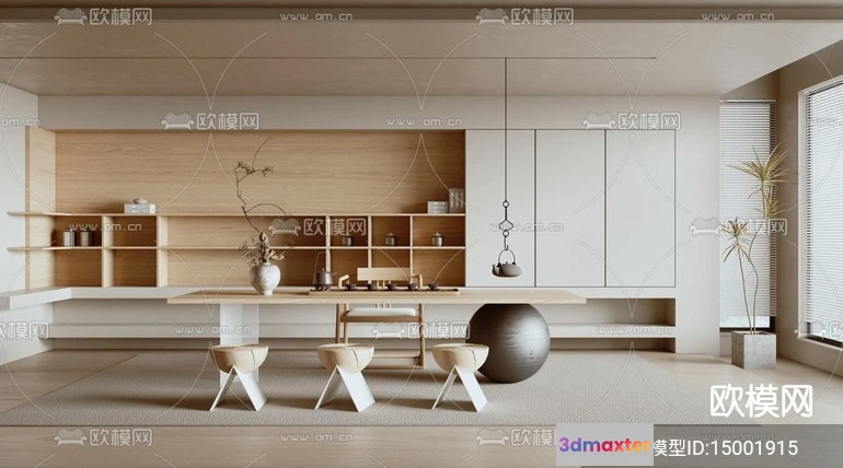 1242766 - TEA ROOM - VRAY  CORONA - 3D MODEL - 2507