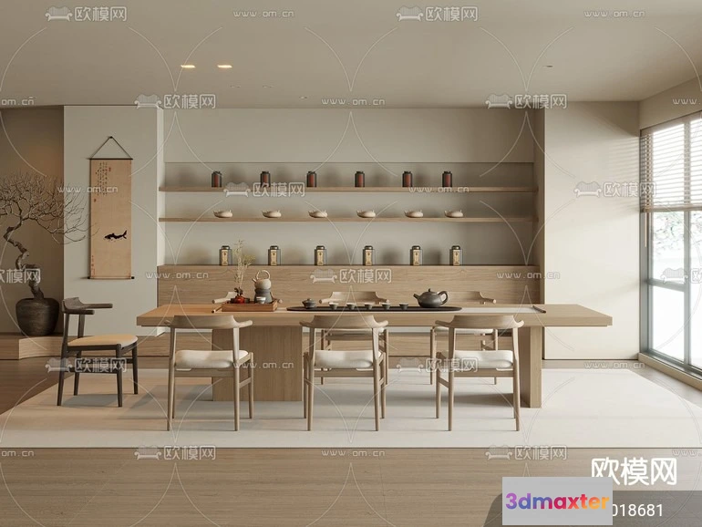 1242844 - TEA ROOM - VRAY  CORONA - 3D MODEL - 2546