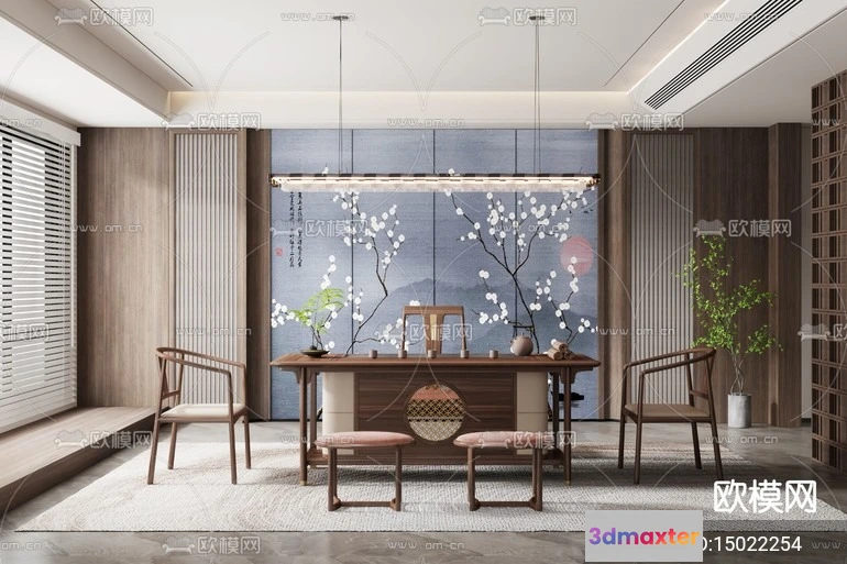 1242862 - TEA ROOM - VRAY  CORONA - 3D MODEL - 2555