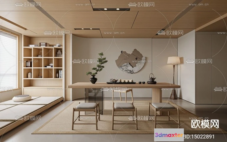 1242866 - TEA ROOM - VRAY  CORONA - 3D MODEL - 2557