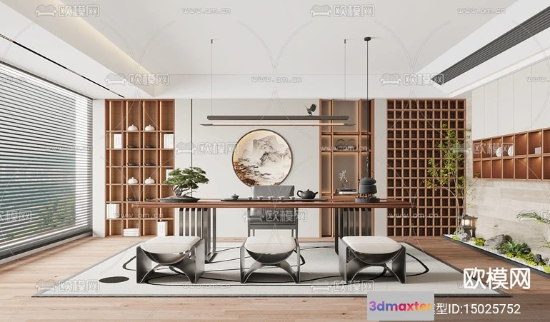 1242876 - TEA ROOM - VRAY  CORONA - 3D MODEL - 2562