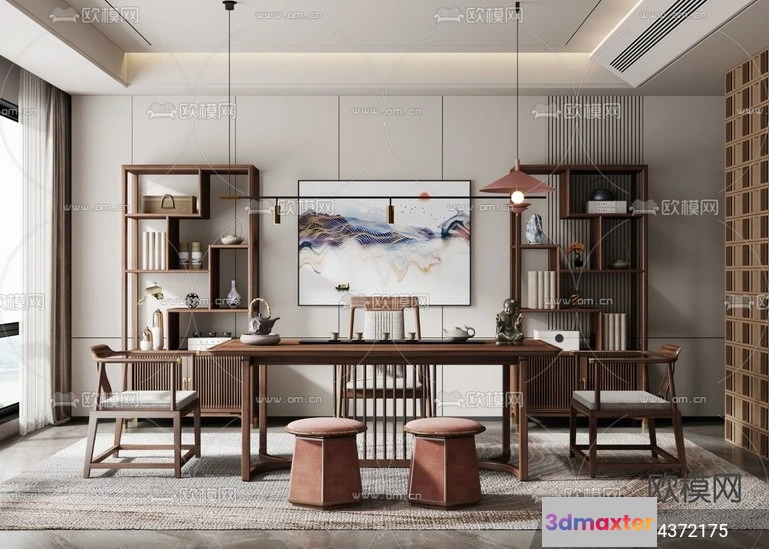 1242880 - TEA ROOM - VRAY  CORONA - 3D MODEL - 2564