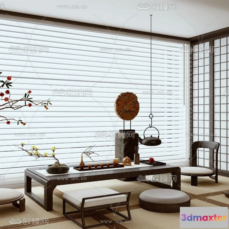 1360157 - Tearoom - 3D Models - 3D Interior Scenes - 104 3D Max