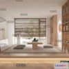 1377886 - Tearoom 3D Interior Scene - Japanese Style - 001 3D Max