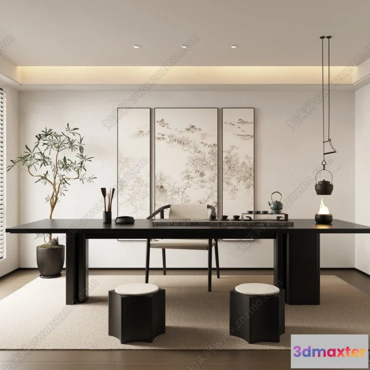 1386823 - Tearoom - 3D Models - 3D Interior Scenes - 003 3D Max