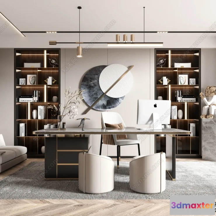 1387191 - Tearoom - Modern Style Interior 3D Scenes - 3D Model - 005 3D Max