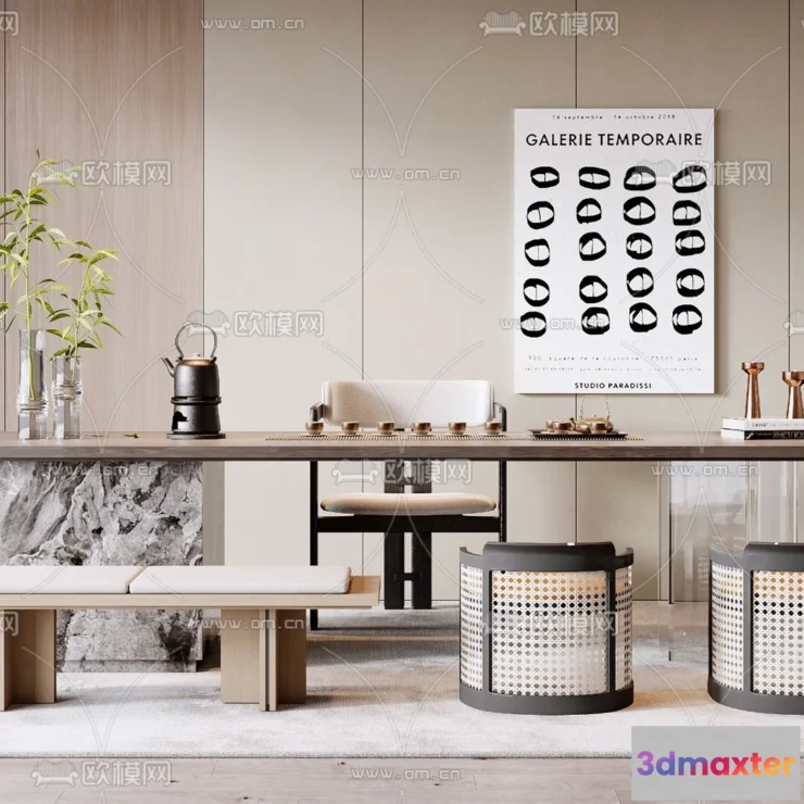 1387339 - Tearoom - 3D Models - 3D Interior Scenes - 011 3D Max