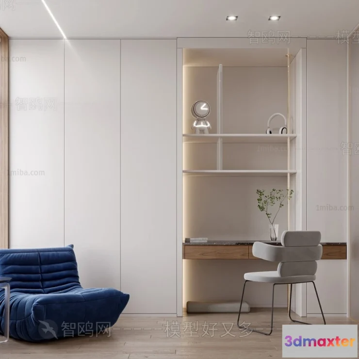 1388003 - Tearoom - Modern Style Interior 3D Scenes - 3D Model - 017 3D Max