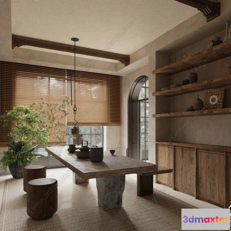 1388996 - Tearoom - 3D Models - 3D Interior Scenes - 036 3D Max