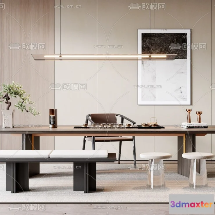 1389783 - Tearoom - 3D Models - 3D Interior Scenes - 048 3D Max