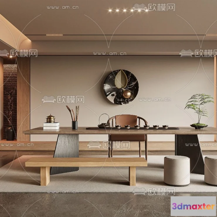 1390390 - Tearoom - 3D Models - 3D Interior Scenes - 057 3D Max