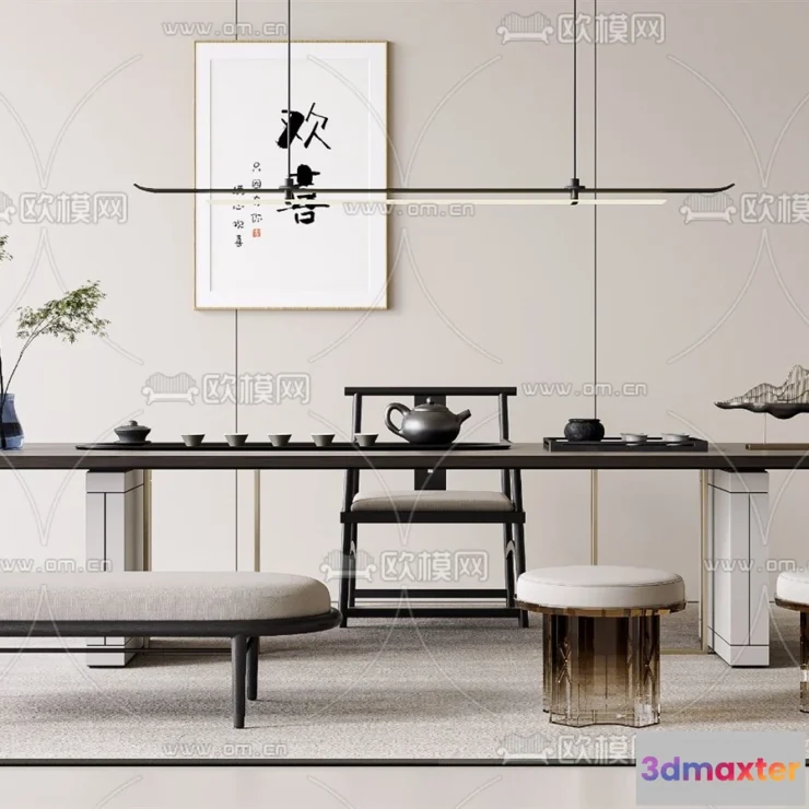 1391003 - Tearoom - 3D Models - 3D Interior Scenes - 066 3D Max