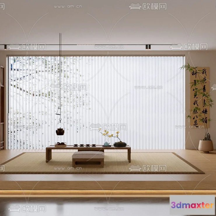 1535512 - TEA ROOM - 3D Model For Interior Design - 10926 3D Max