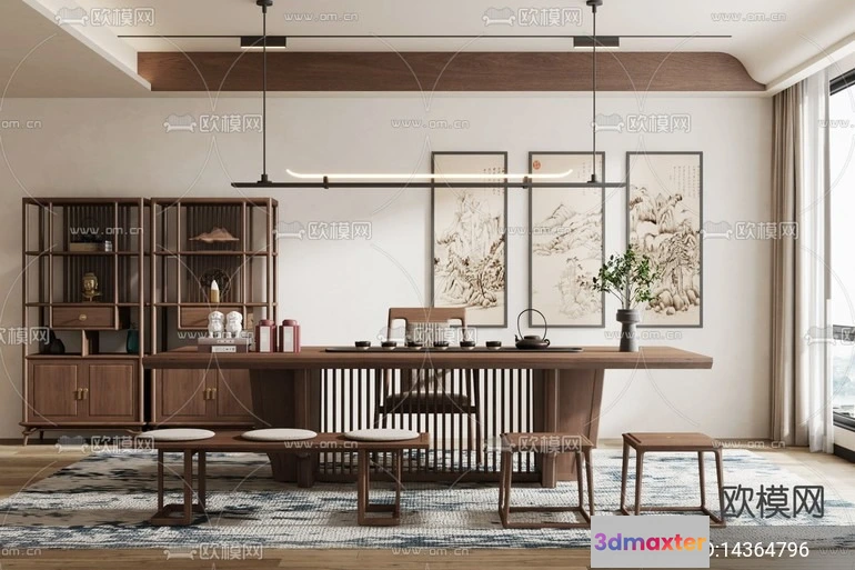 1535530 - TEA ROOM - 3D Model For Interior Design - 10935 3D Max