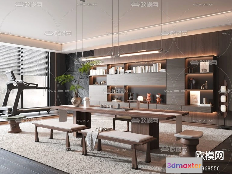 1535550 - TEA ROOM - 3D Model For Interior Design - 10945 3D Max