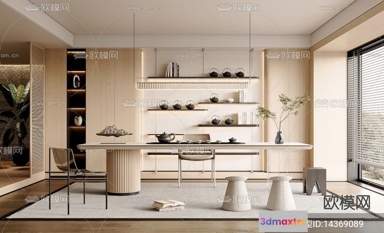 1535552 - TEA ROOM - 3D Model For Interior Design - 10946 3D Max