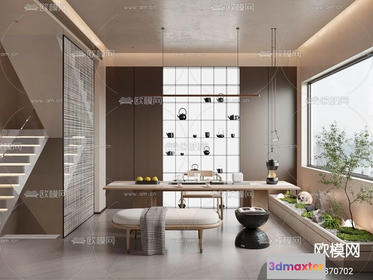 1535558 - TEA ROOM - 3D Model For Interior Design - 10949 3D Max