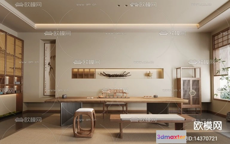 1535560 - TEA ROOM - 3D Model For Interior Design - 10950 3D Max