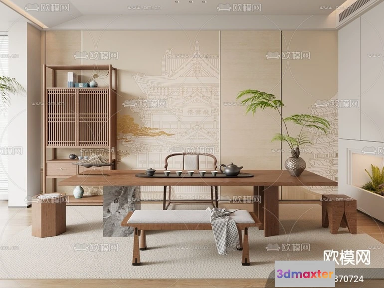 1535562 - TEA ROOM - 3D Model For Interior Design - 10951 3D Max