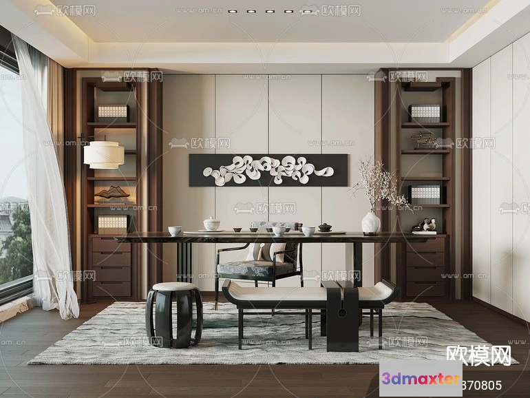 1535564 - TEA ROOM - 3D Model For Interior Design - 10952 3D Max