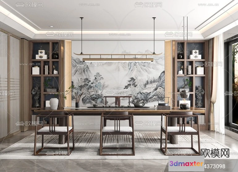 1535570 - TEA ROOM - 3D Model For Interior Design - 10955 3D Max