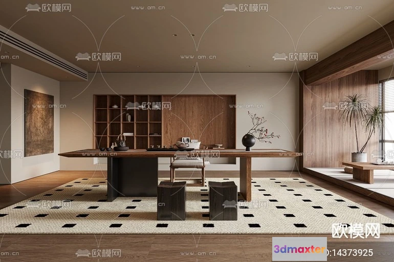 1535574 - TEA ROOM - 3D Model For Interior Design - 10957 3D Max