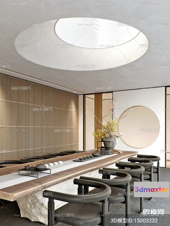 1535612 - TEA ROOM - 3D Model For Interior Design - 10976 3D Max