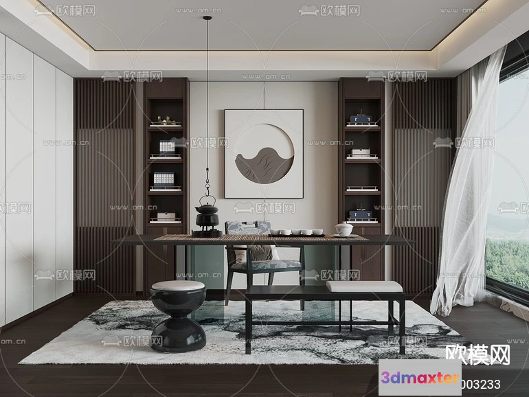 1535614 - TEA ROOM - 3D Model For Interior Design - 10977 3D Max