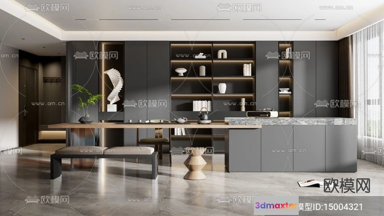 1535620 - TEA ROOM - 3D Model For Interior Design - 10980 3D Max