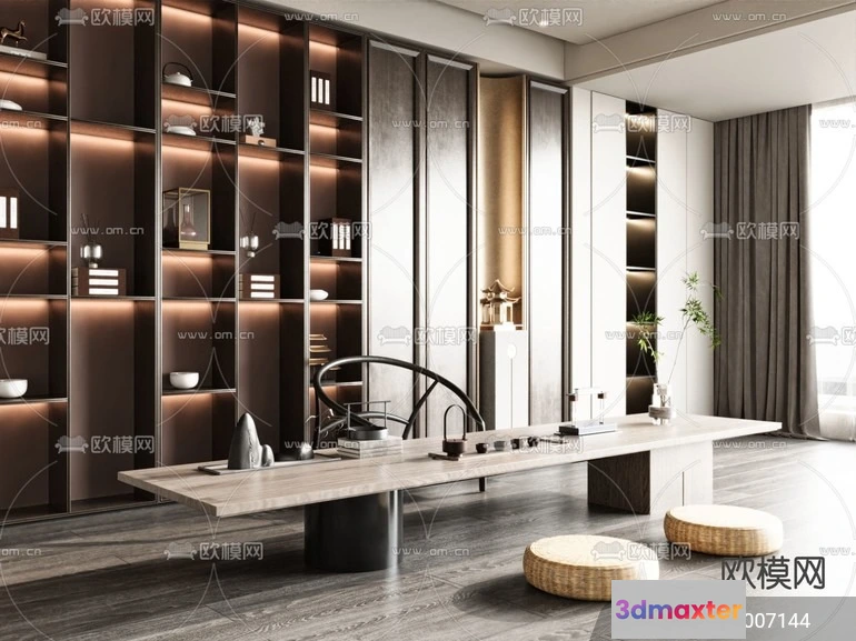 1535638 - TEA ROOM - 3D Model For Interior Design - 10989 3D Max