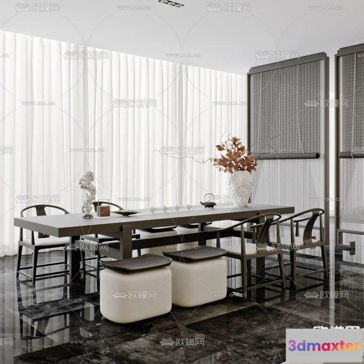 1535650 - TEA ROOM - 3D Model For Interior Design - 10995 3D Max