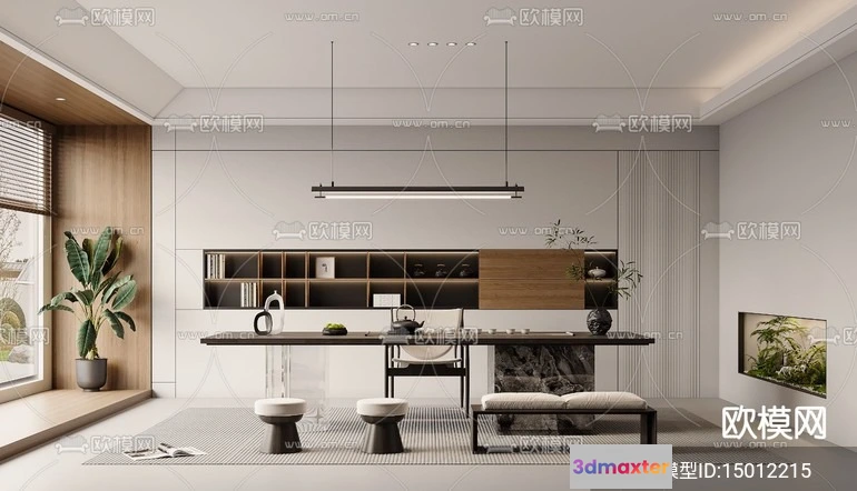 1535658 - TEA ROOM - 3D Model For Interior Design - 10999 3D Max