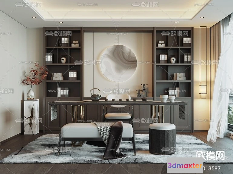 1535662 - TEA ROOM - 3D Model For Interior Design - 11001 3D Max