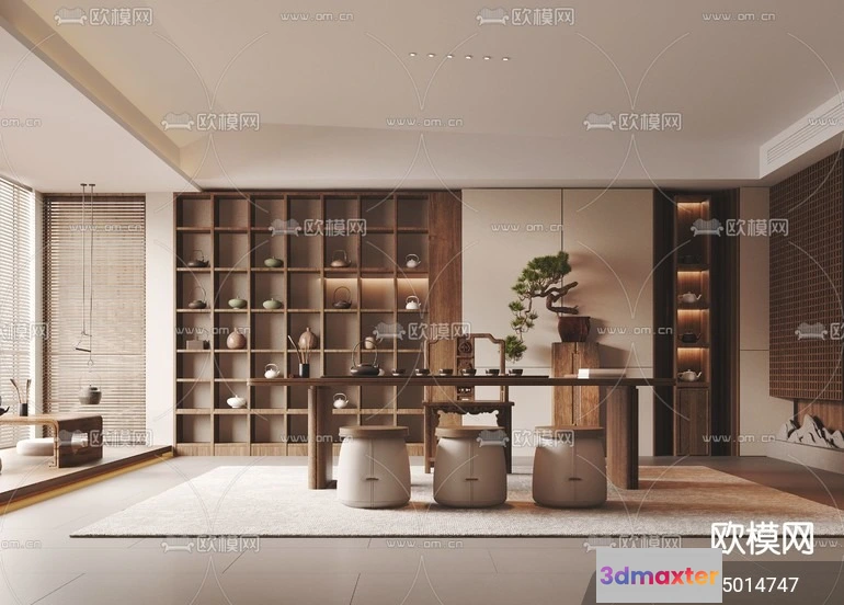 1535668 - TEA ROOM - 3D Model For Interior Design - 11004 3D Max