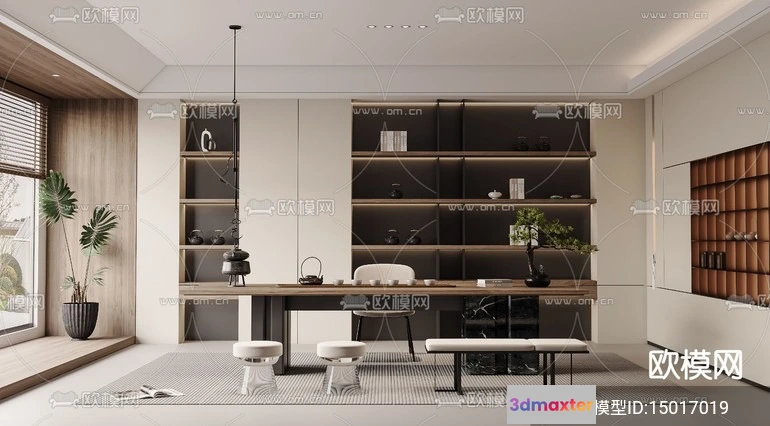 1535678 - TEA ROOM - 3D Model For Interior Design - 11009 3D Max