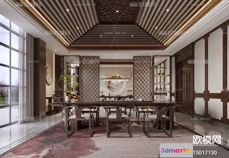 1535682 - TEA ROOM - 3D Model For Interior Design - 11011 3D Max