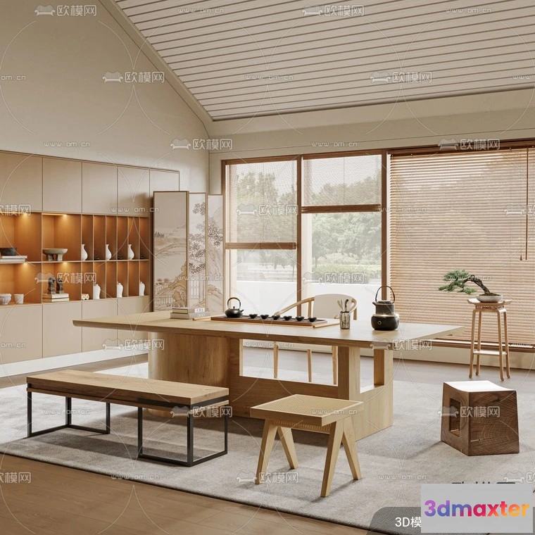 1535696 - TEA ROOM - 3D Model For Interior Design - 11018 3D Max