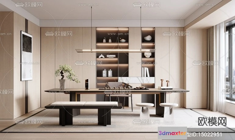 1535710 - TEA ROOM - 3D Model For Interior Design - 11025 3D Max