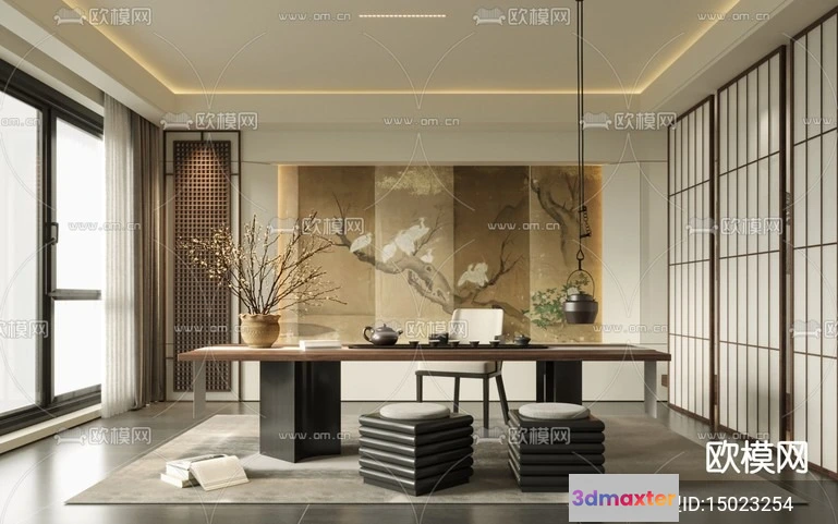 1535714 - TEA ROOM - 3D Model For Interior Design - 11027 3D Max