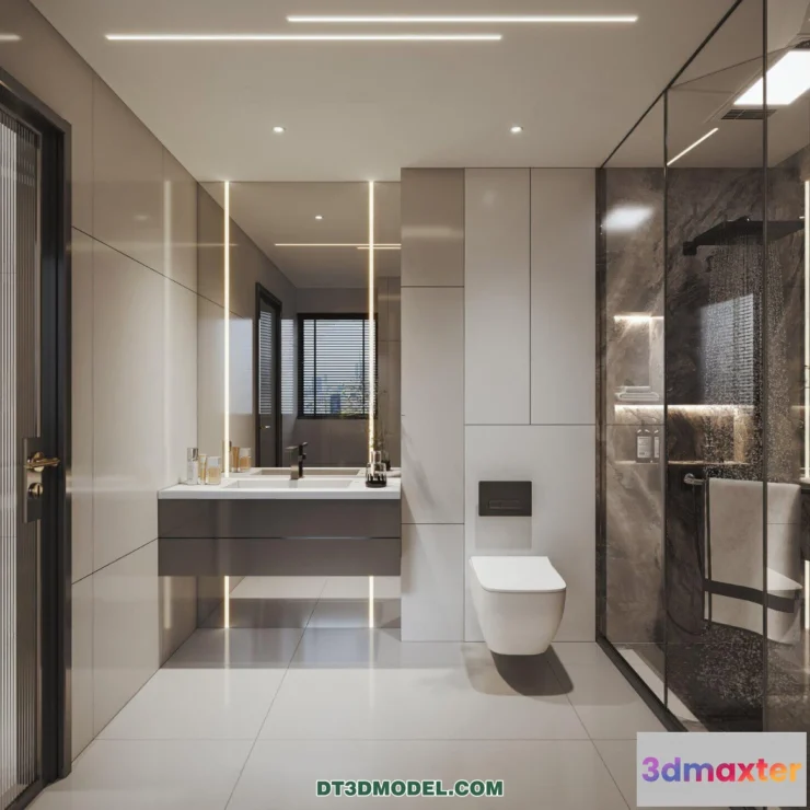 1536498 - TOILET - 3D Model For Interior Design - 11419 3D Max