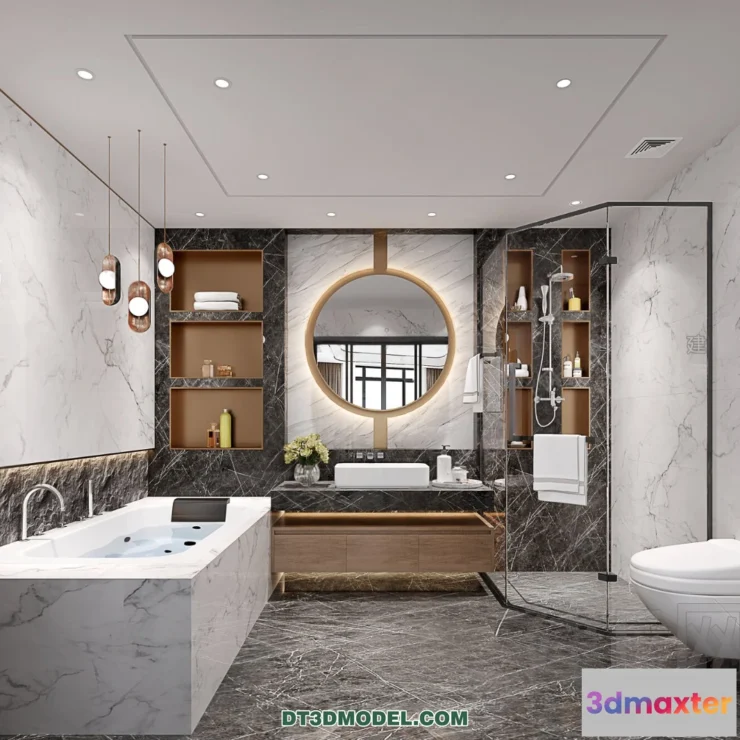 1536576 - TOILET - 3D Model For Interior Design - 11458 3D Max