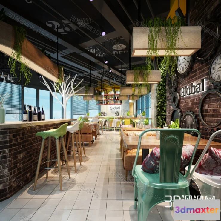 1110268 - Coffee Shop 3D Scenes - 0410