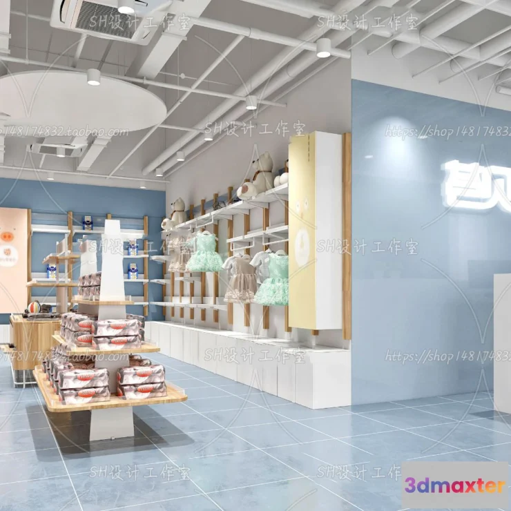 1115690 - CHILDREN STORE 3D SCENES - VRAY RENDER - 01