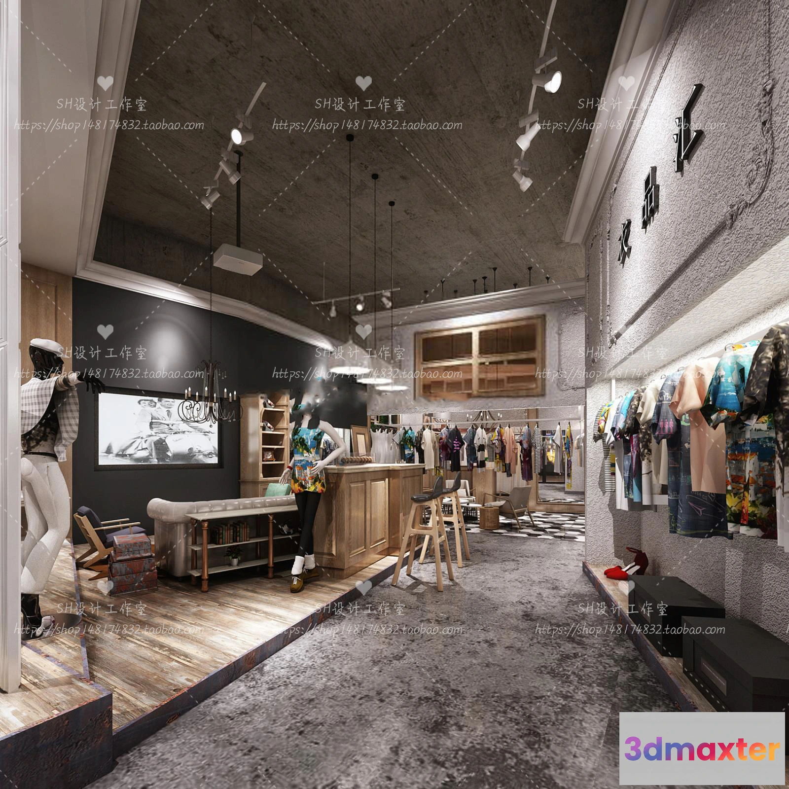 1115944 - CLOTHING STORE 3D SCENES - VRAY RENDER - 73
