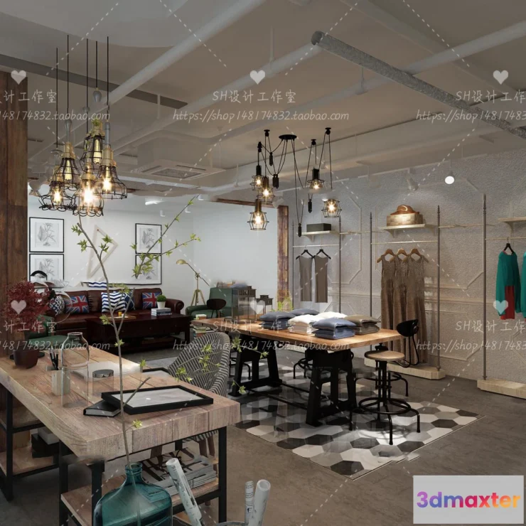 1115998 - CLOTHING STORE 3D SCENES - VRAY RENDER - 100