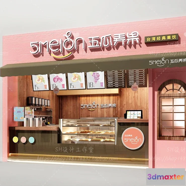 1116042 - COFFEE SHOP 3D SCENES - VRAY RENDER - 02