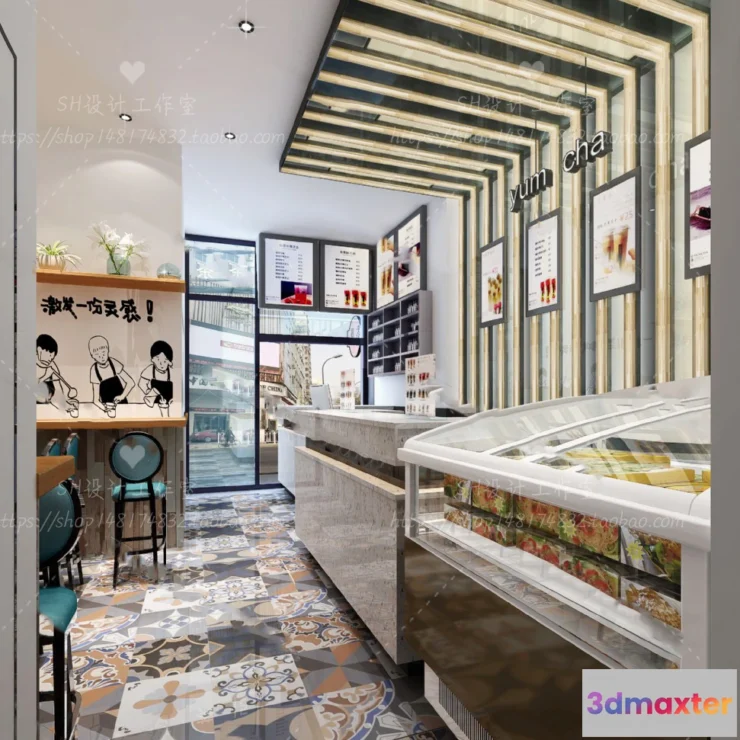 1116052 - COFFEE SHOP 3D SCENES - VRAY RENDER - 07