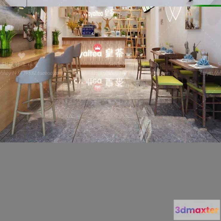 1116068 - COFFEE SHOP 3D SCENES - VRAY RENDER - 15